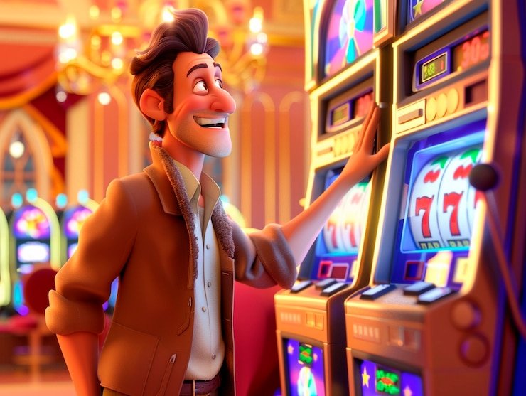 Dealer Grand Slam ketupat123 memutar roda Roulette di depan kamera